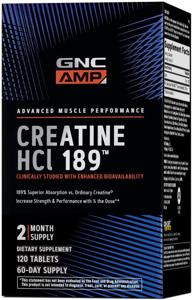 GNC AMP HCl 189, 120 comprimidos