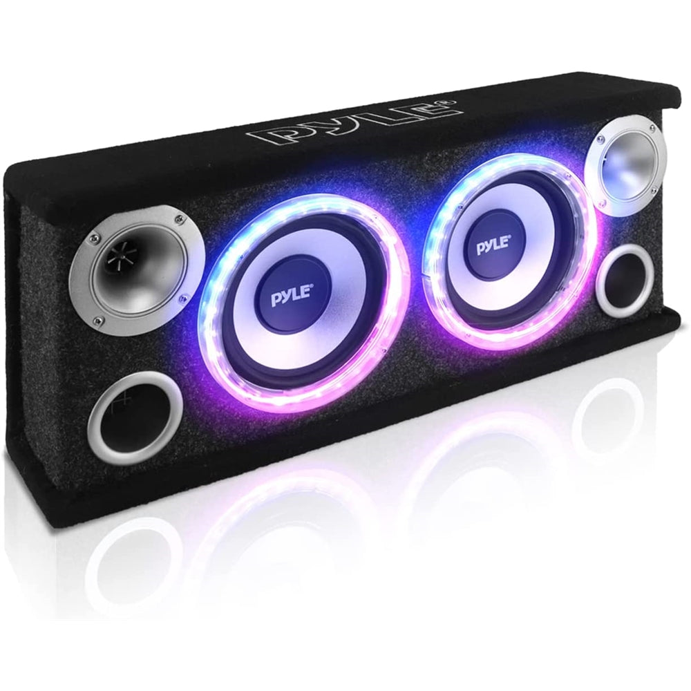 Parlante de caja de subwoofer dual PYLE PL26BSL