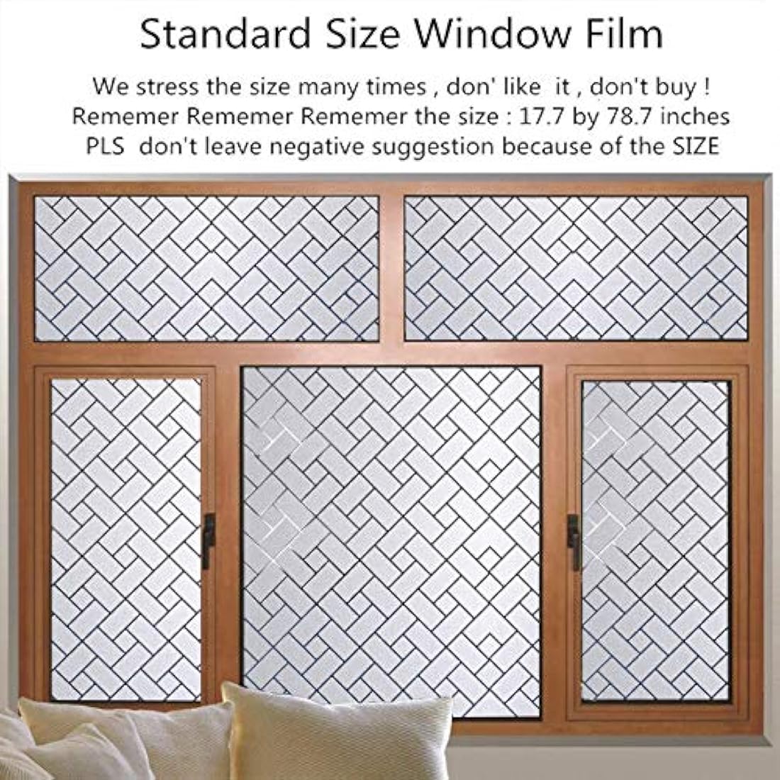 película adhesión esmerilada para ventana (17.7- x 78.7-)