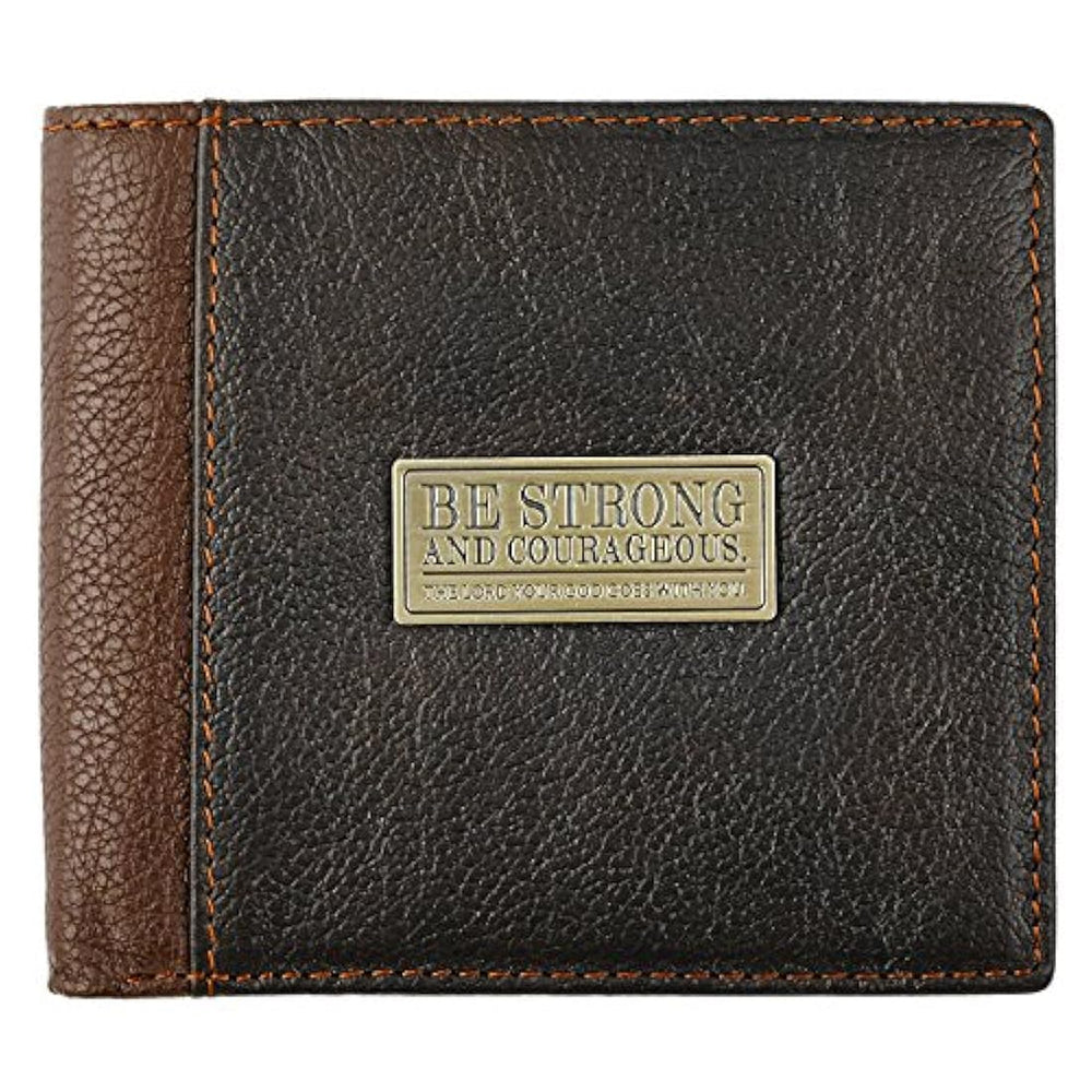 Christian Art Gifts Cartera de cuero genuino para hombres