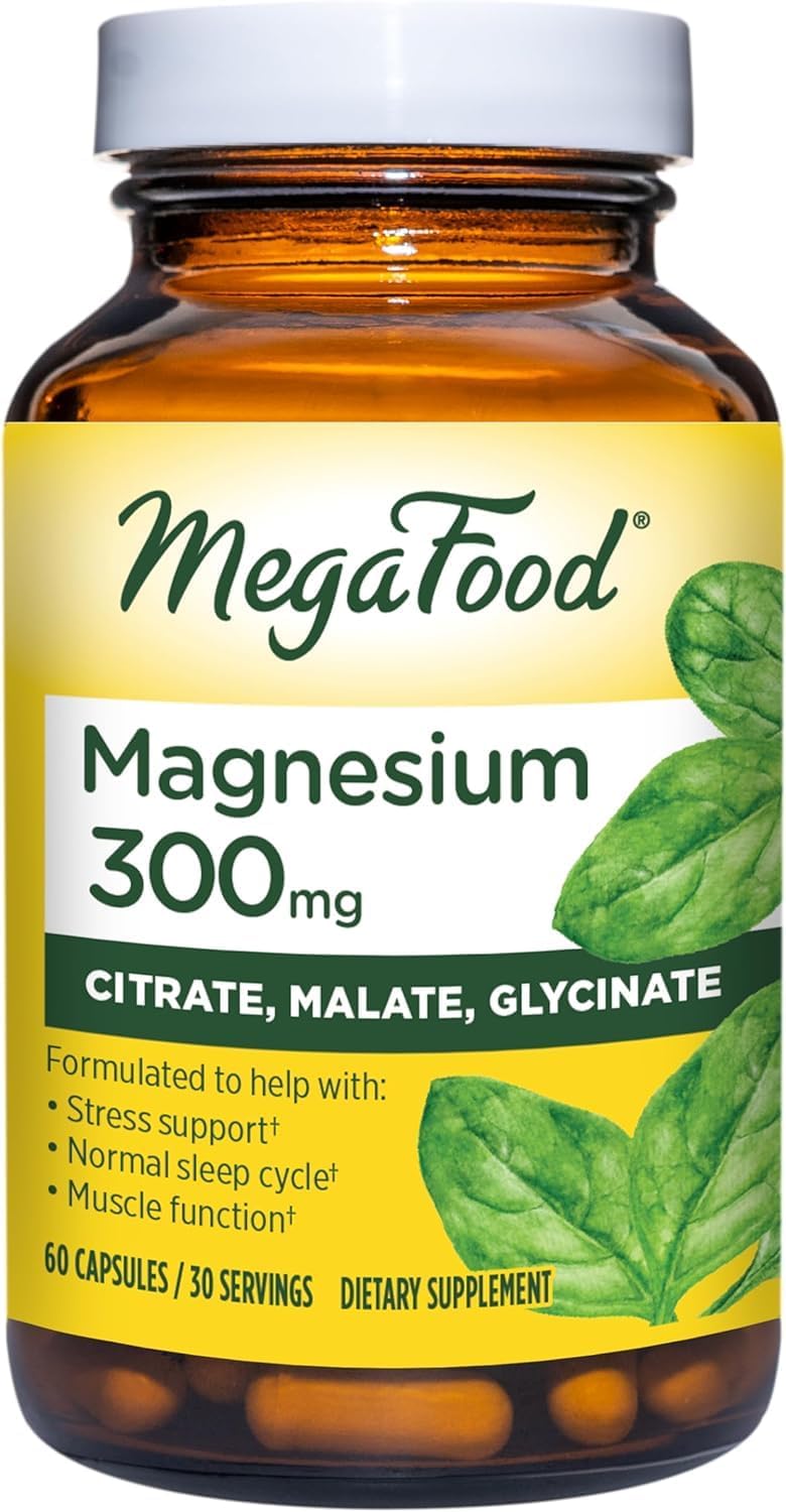 Suplemento MegaFood Magnesio 300 mg de glicinato de magnesio