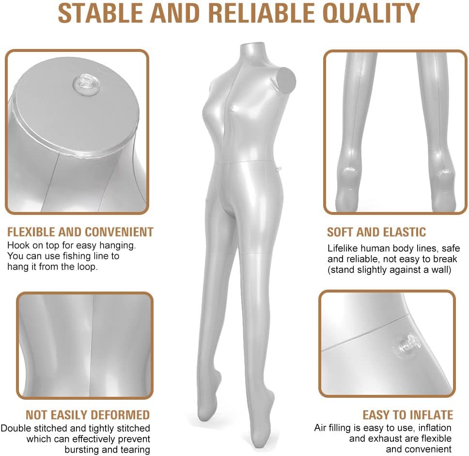 Maniquí Inflable Femenino Newsmarts para Vestidos Modelo 1