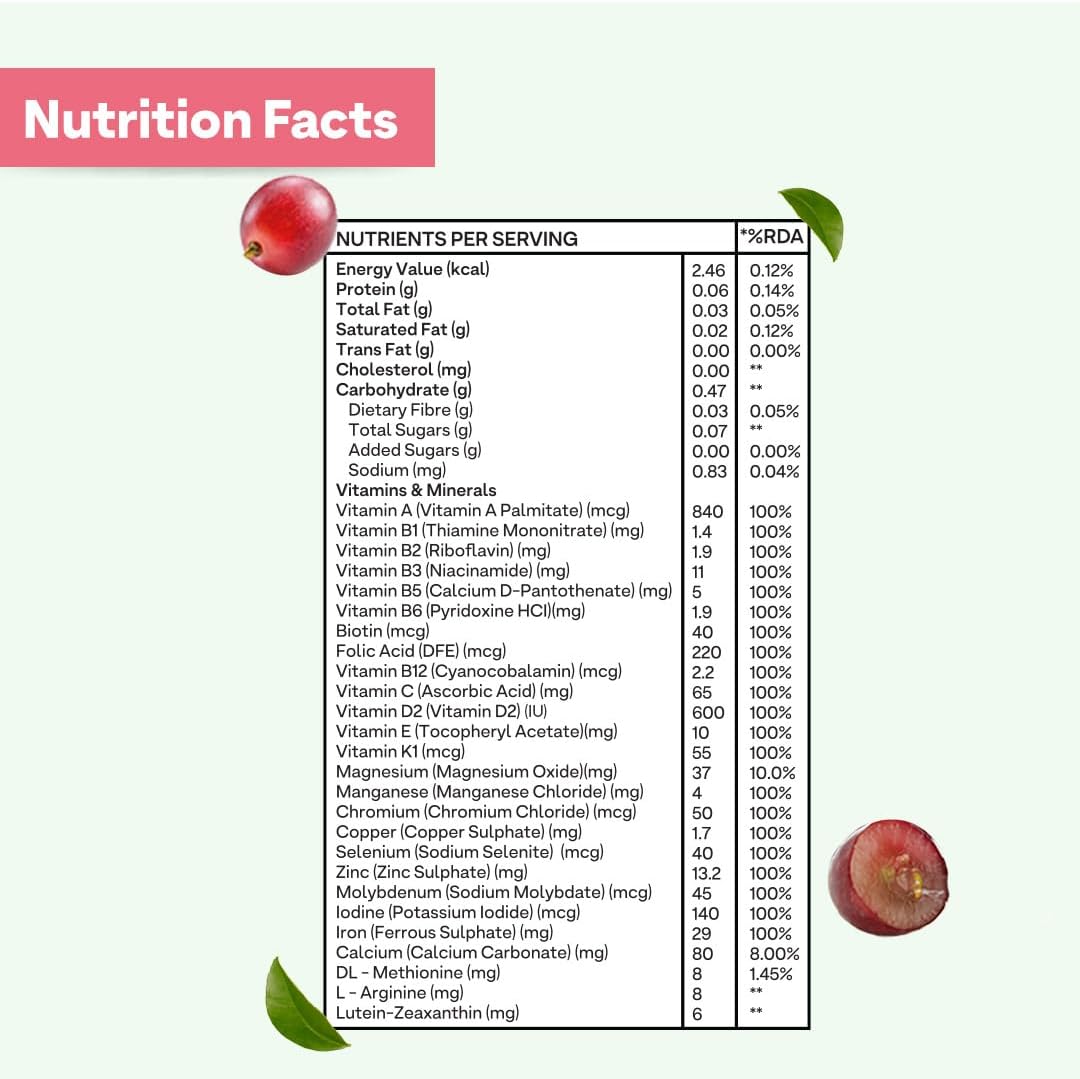 Suplemento Tabletas multivitamínicas diarias para mujer 60u