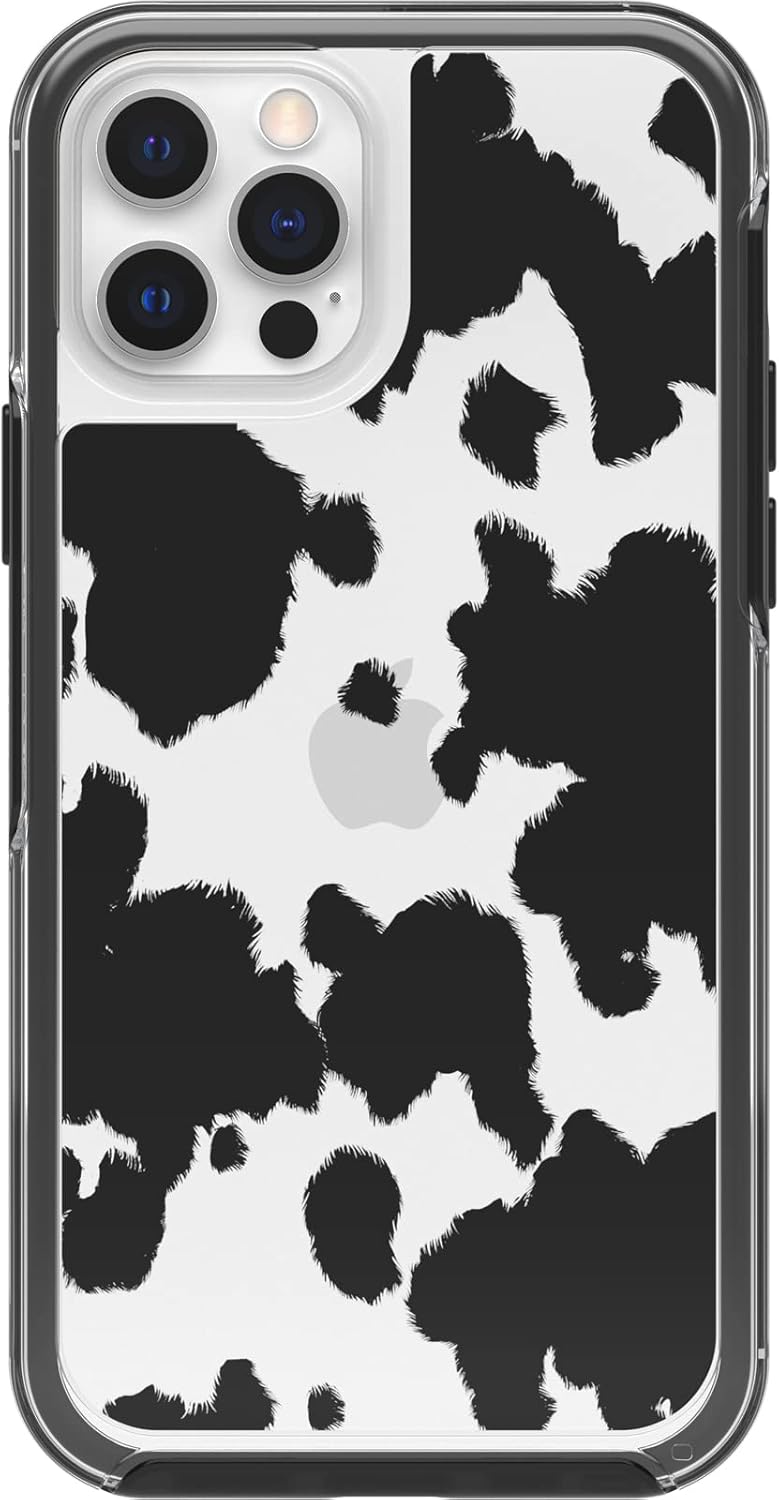 OtterBox Symmetry Clear Series - Funda para iPhone 12 y iPhone 12 Pro, cuero de vaca