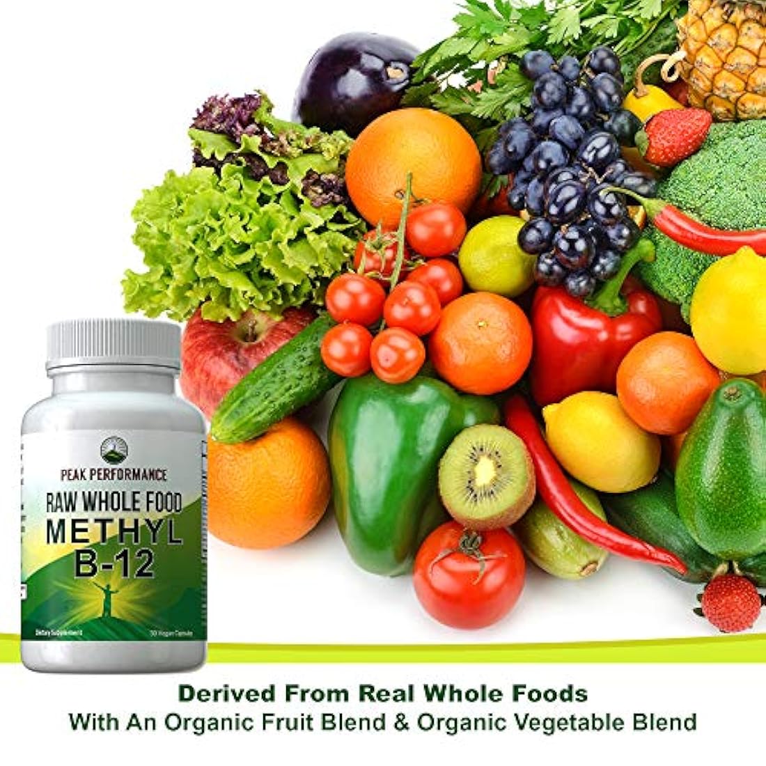 Vitamina B12 vegana Raw Whole Food.