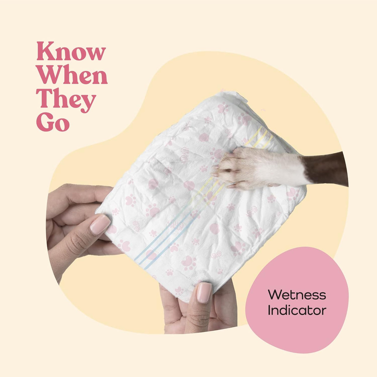 Pañales cómodos para perras, paquete de 30 pañales prueba de fugas para perros en celo