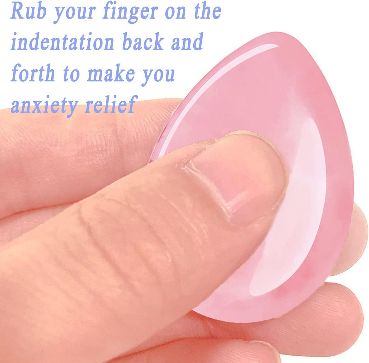 DUQGUHO Piedra de preocupación de 1.7 in, cristales curativos