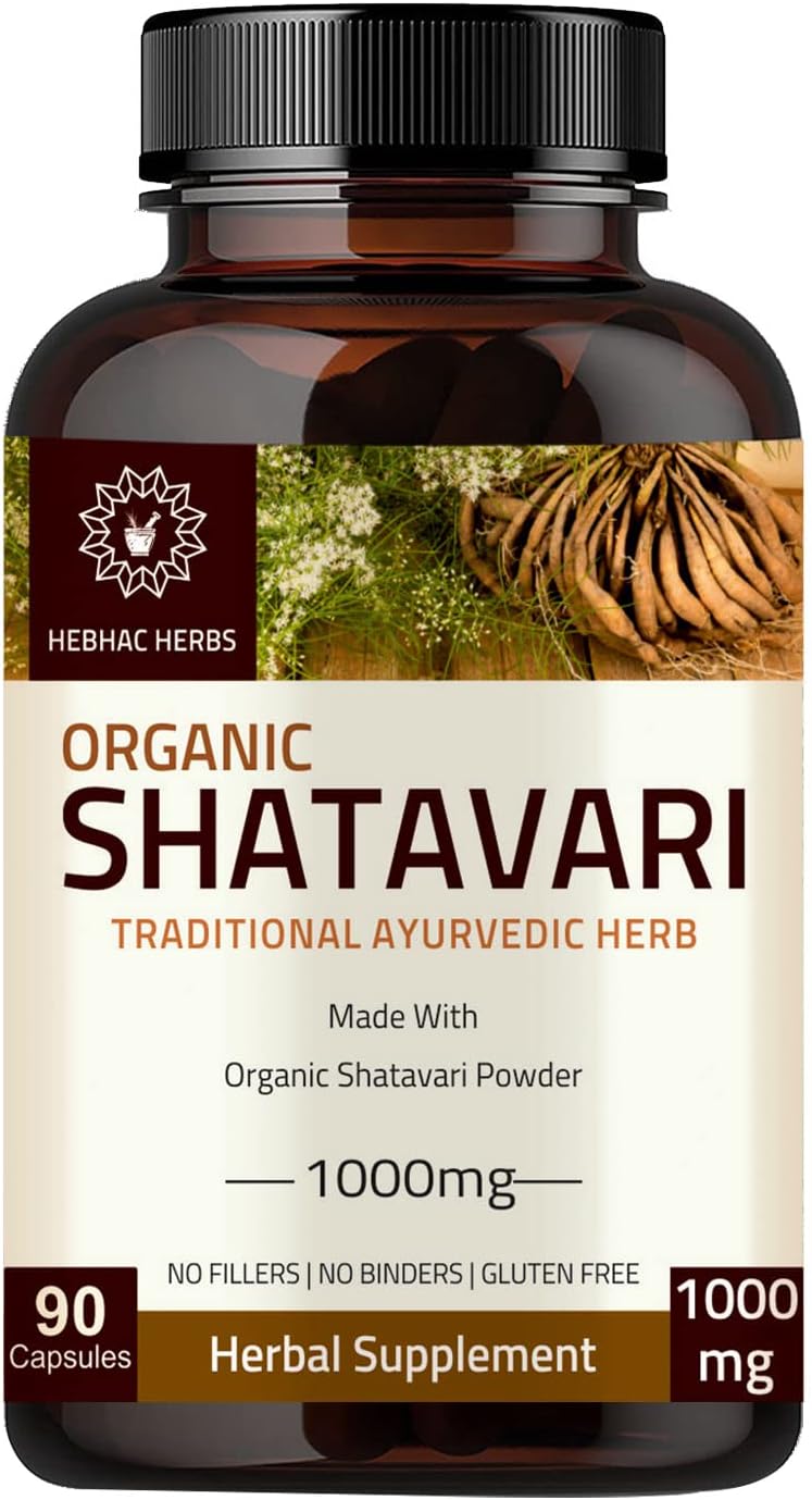 Shatavari 1000mg orgánicas de Shatavari 90 cápsulas