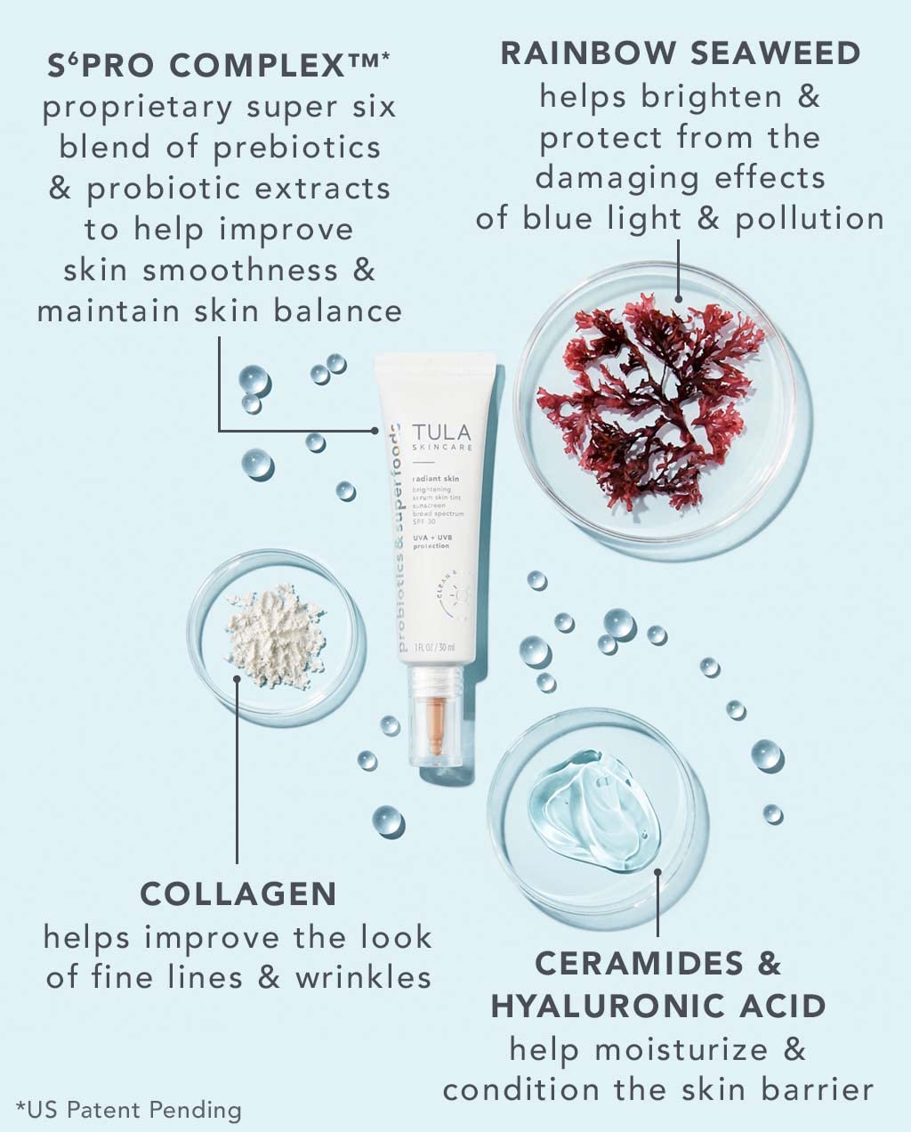 Suero iluminador con protección solar SPF 30, Tinta facial