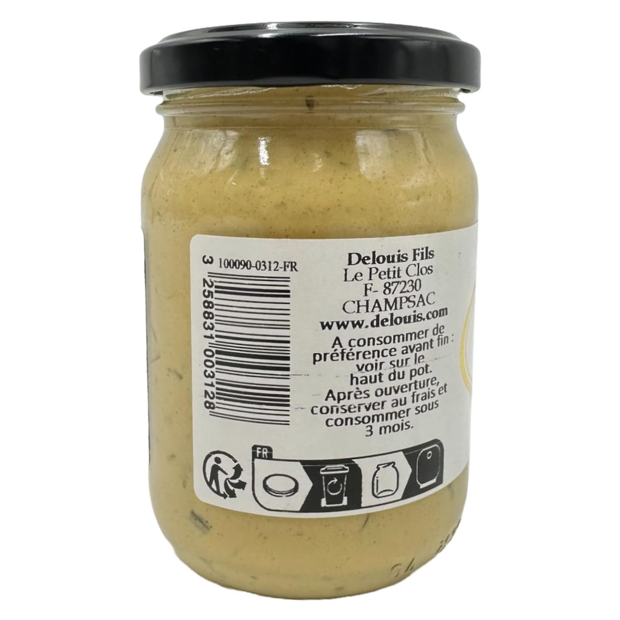 Mostaza de Estragón DELOUIS, 7 OZ, Sabor Intenso y Natural