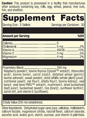 Proceso estándar Congaplex masticable