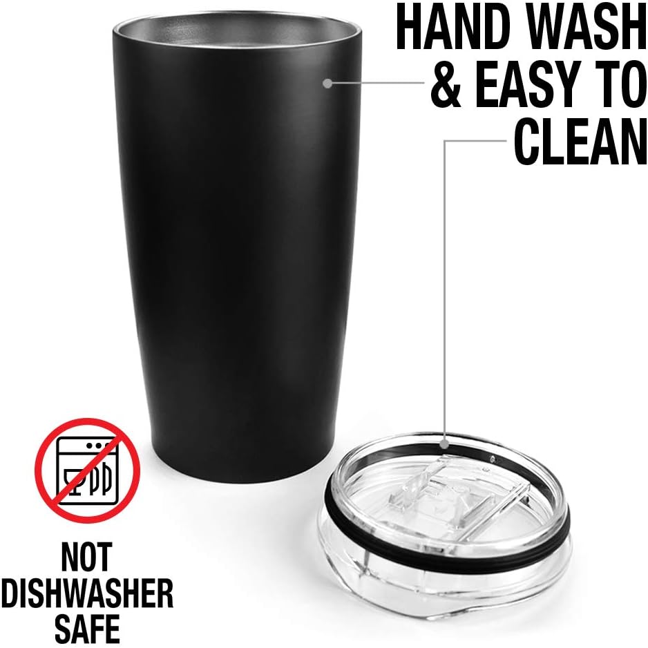 Taza de Acero Inoxidable Logovision 20 oz con Tapa Fugas