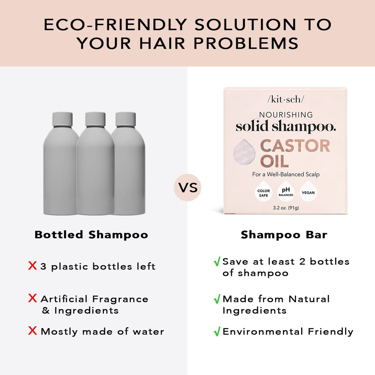 aceite de ricino profesional - Champú ecológico sin botella