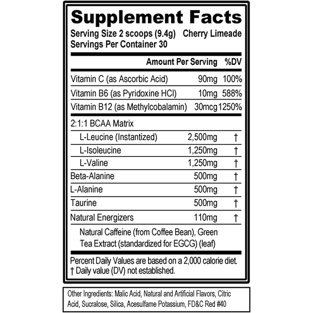 Suplementos Alimenticios de aminoácido energizante