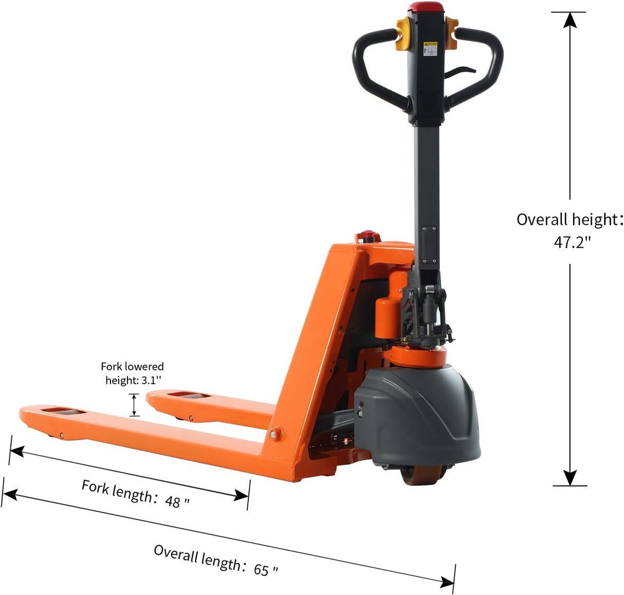 Carretilla Elevadora Eléctrica Tory 3,300lbs Batería de Litio