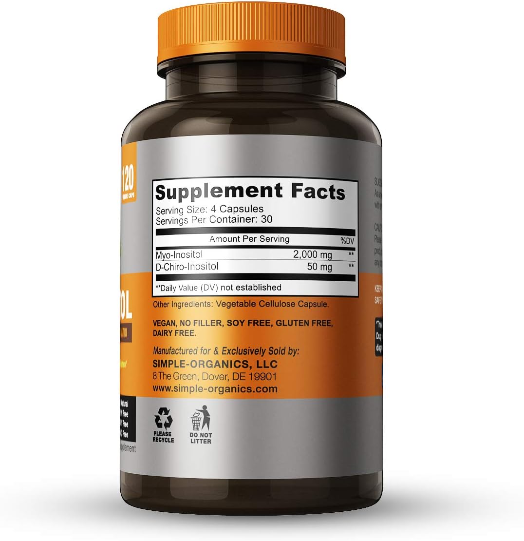 Suplemento Myo Inositol con D-Chiro Inositol para mujeres