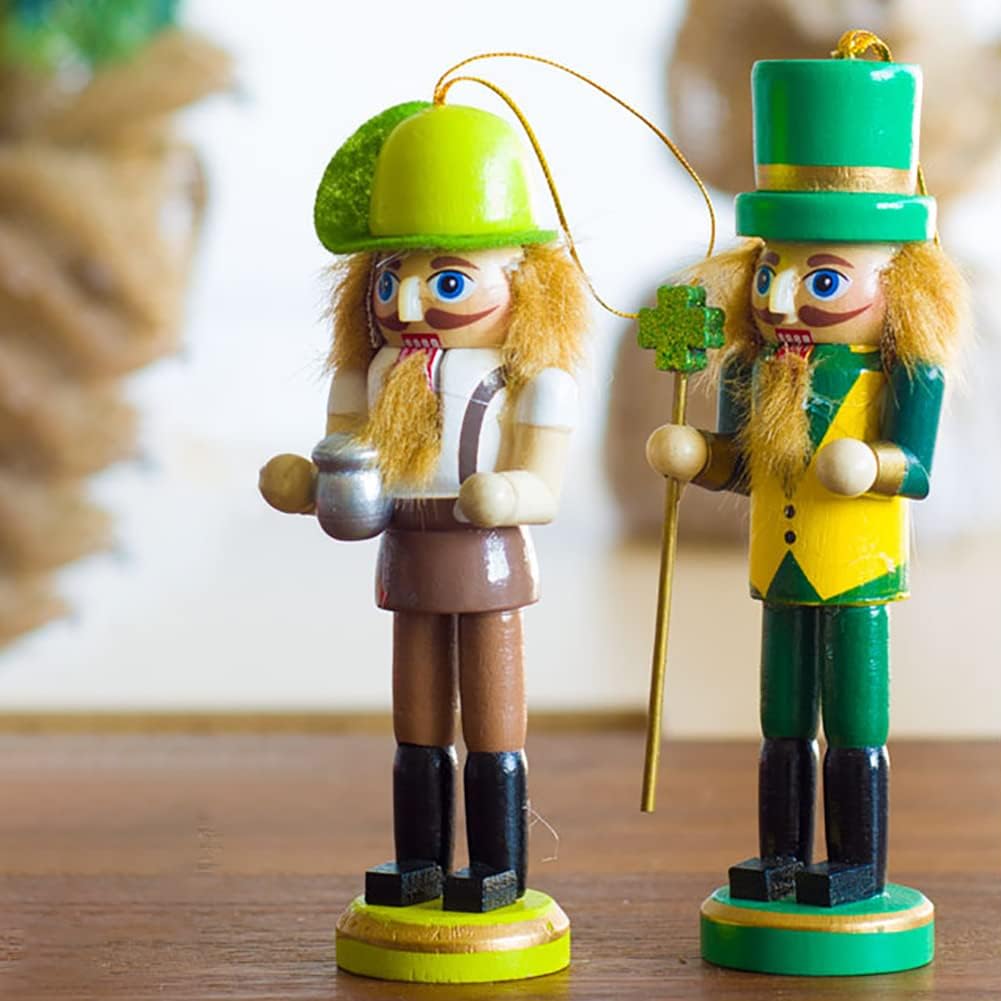 Adorno Navideño Nutcracker de Madera BlueSpace, 5'' 5 Piezas