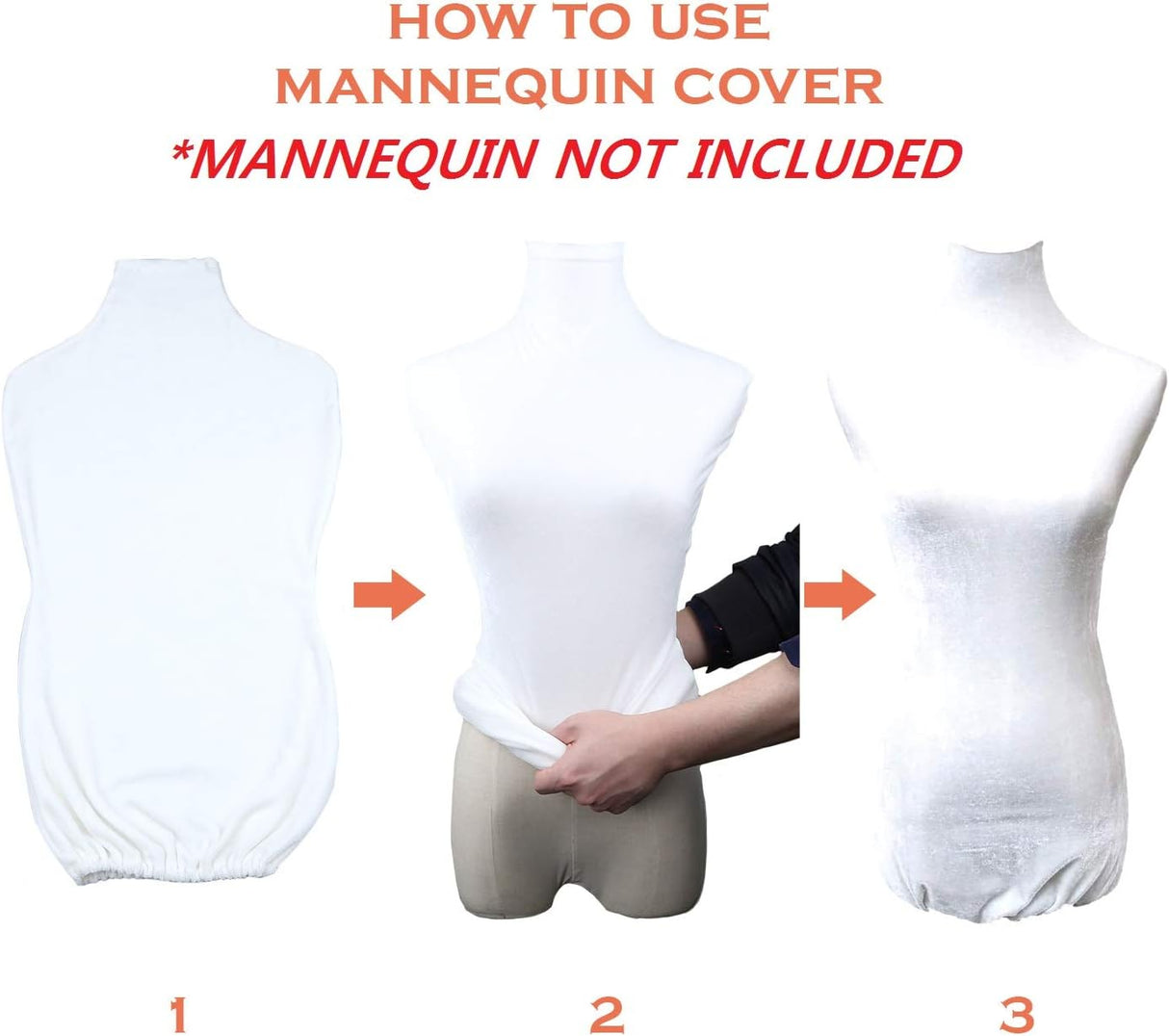 Funda de Maniquí NAVAdeal, 100% hecha a mano, suave y elástica