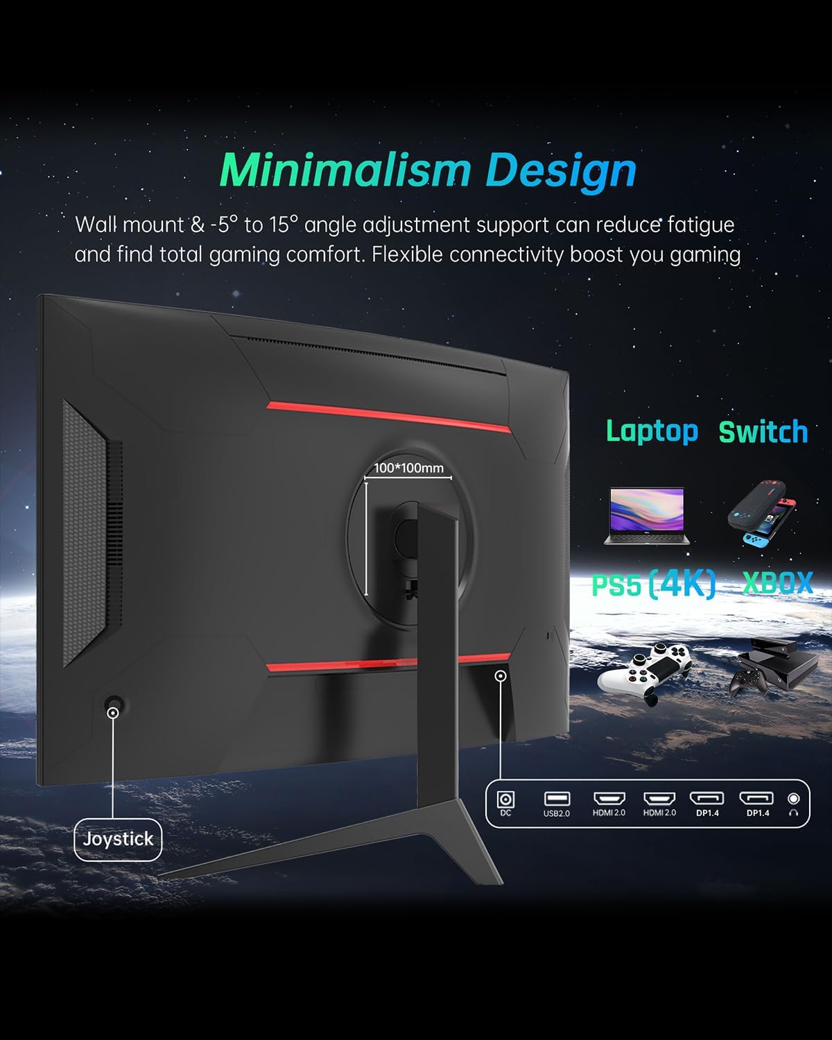 Monitor Curvo KTC 32, 2K 170Hz, 1ms, HDR, H32S17