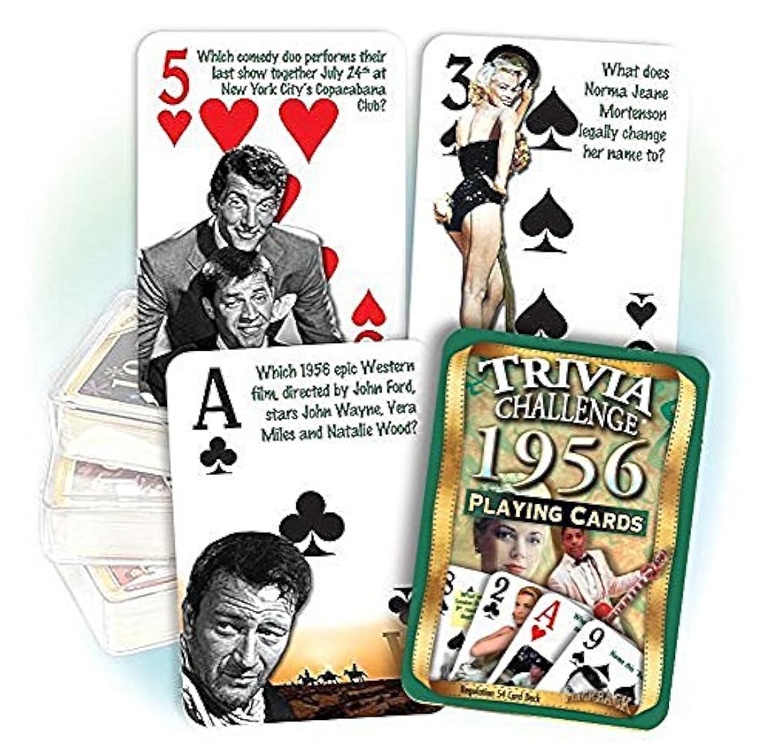 flickback 1956 Trivia Juego de cartas: 60th cumpleaños