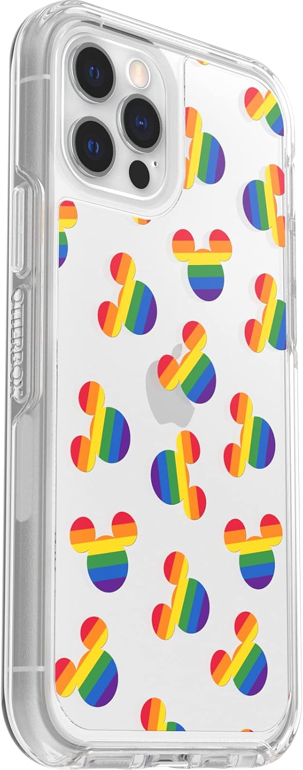 OtterBox Carcasa exclusiva de Amazon SYMMETRY SERIES para iPhone 12/12 Pro, MICKEY PRIDE