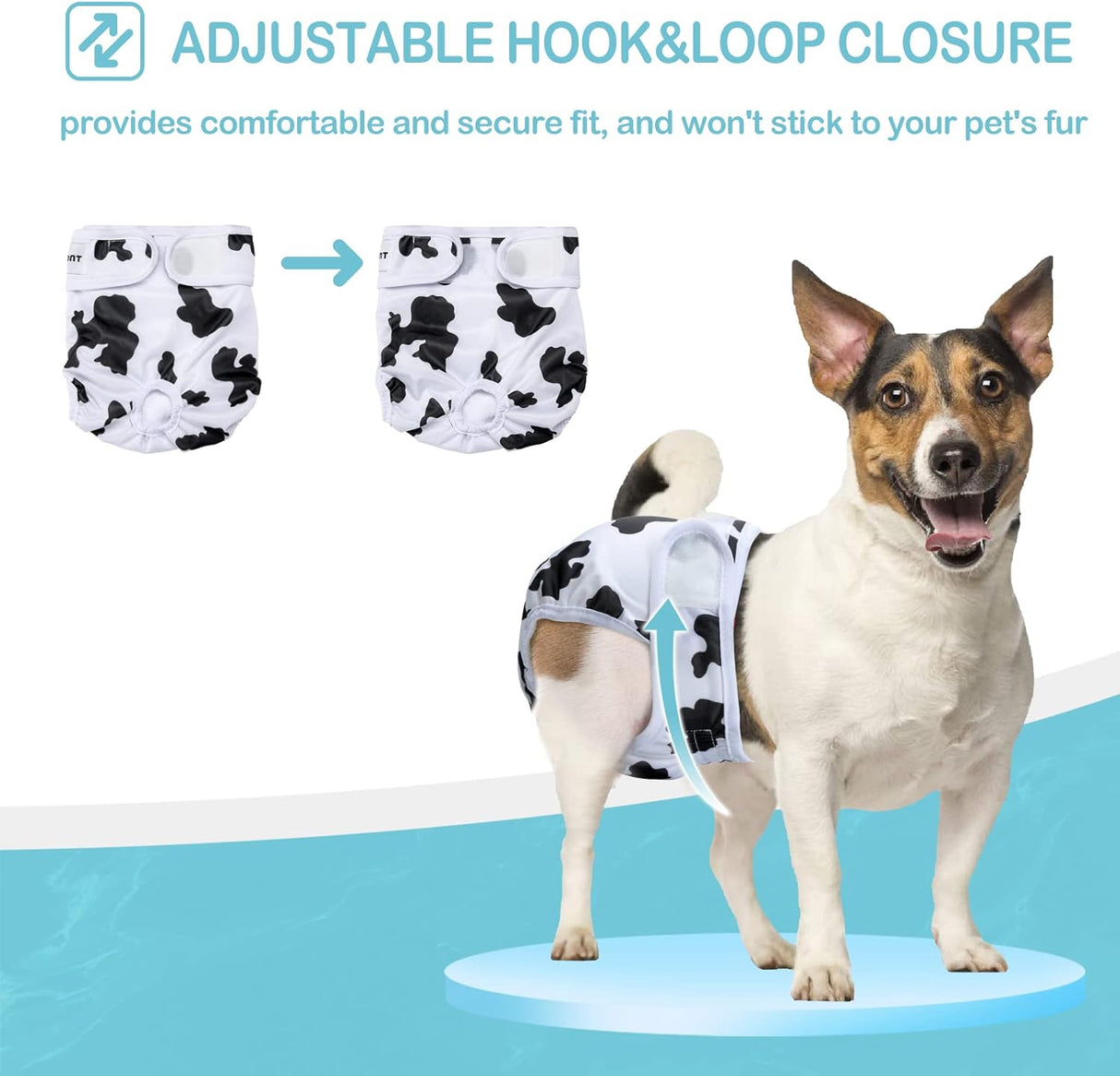 Avont Paquete de 3 pañales lavables para perras (XS/cintura)