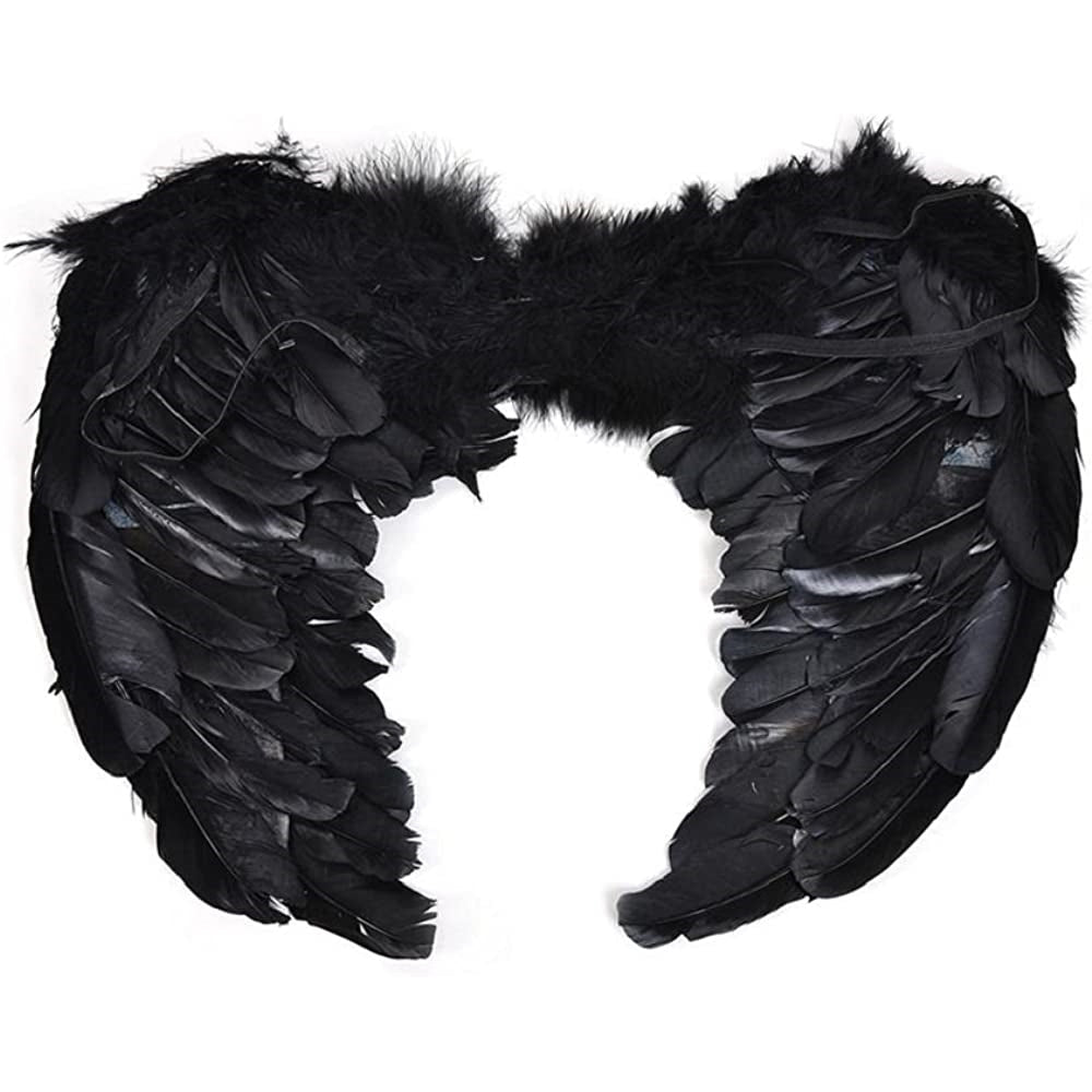 Disfraces de fiesta de Halloween alas de ángel negra