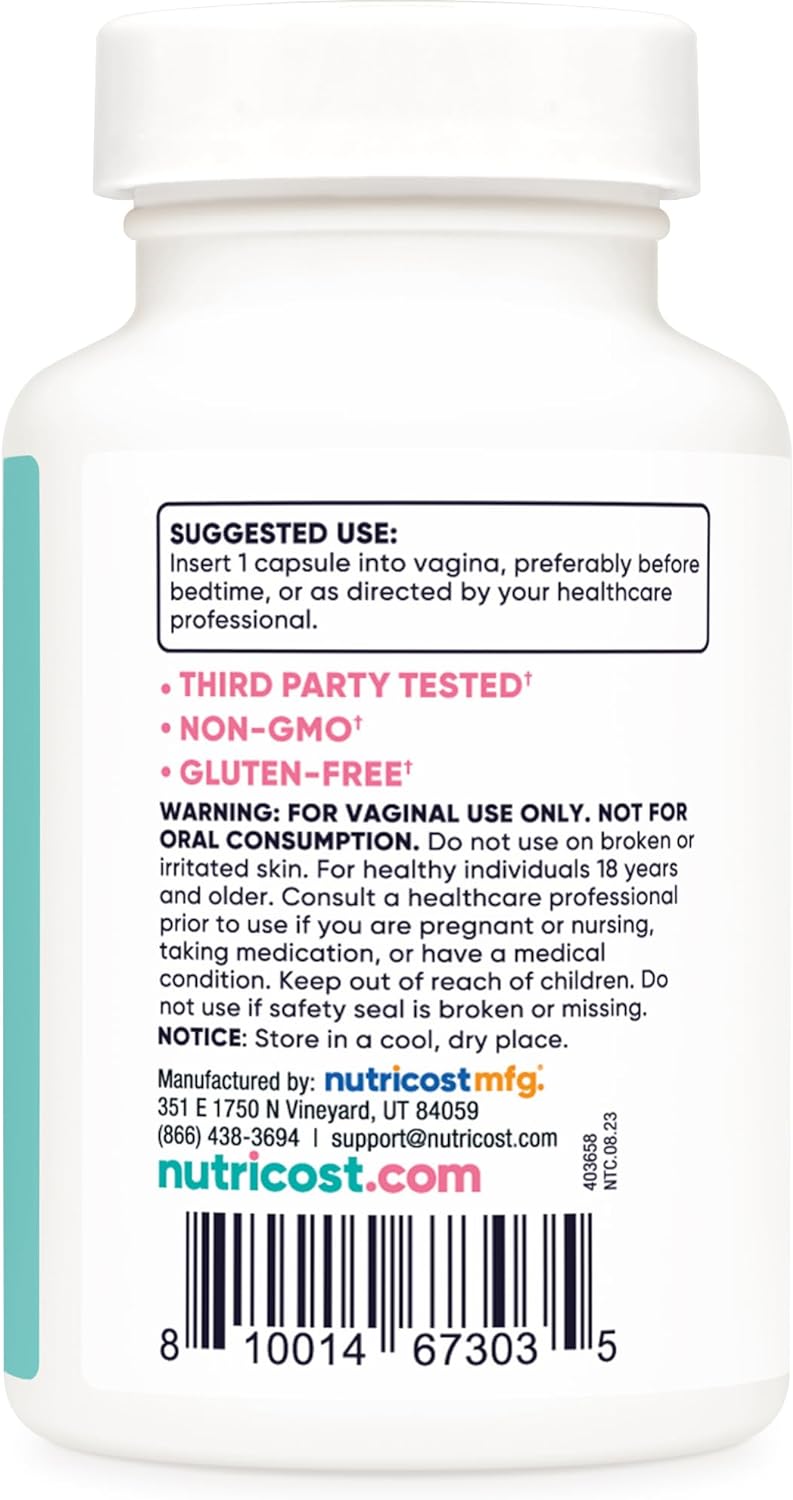 Nutricost Ácido bórico de 600 mg, 30 cápsulas - Supositorio