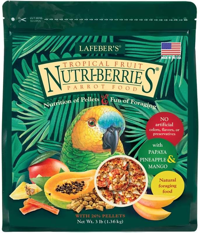 LAFEBER'S Tropical Fruit Nutri-Berries Alimento 3 libras