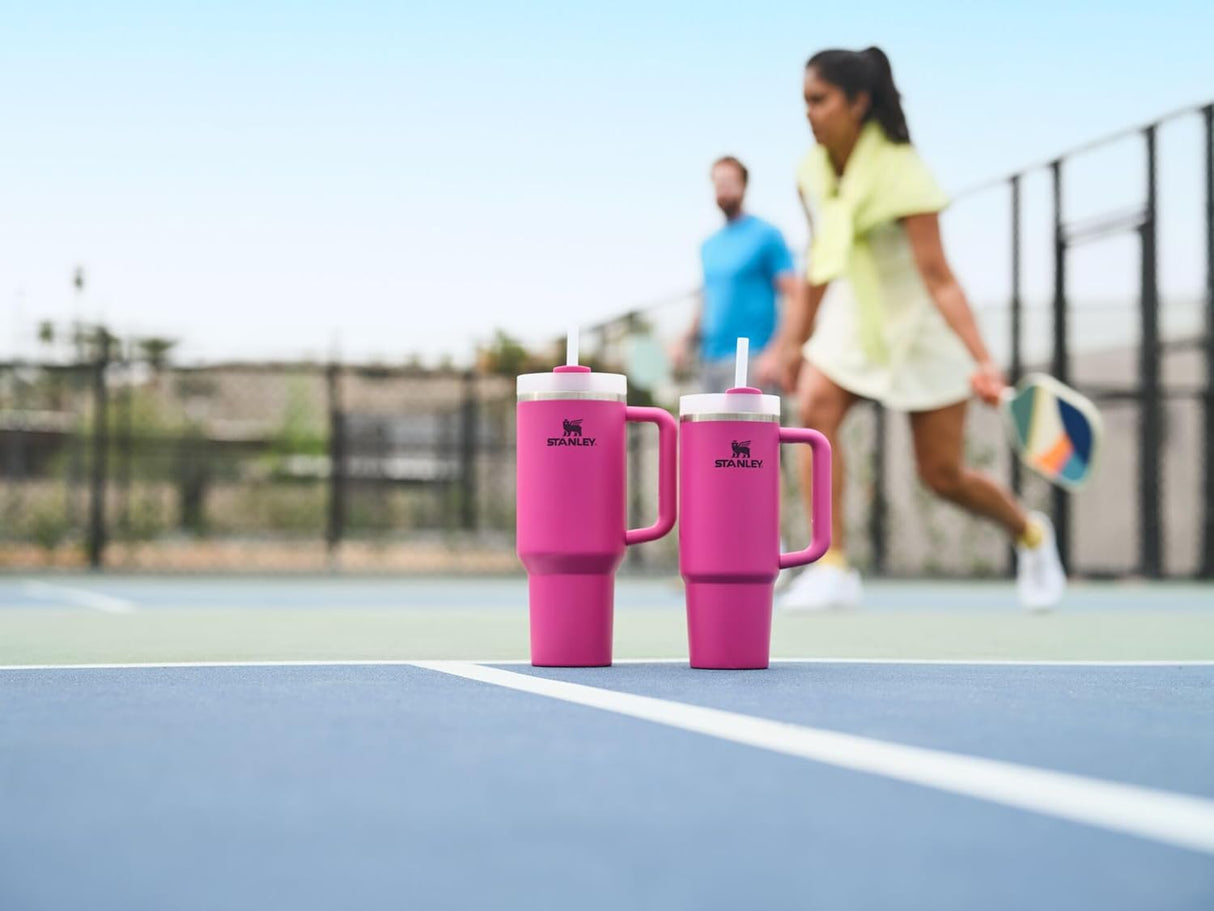 Stanley Quencher H2.0 FlowState - Vaso con tapa y popote para agua, té helado o café