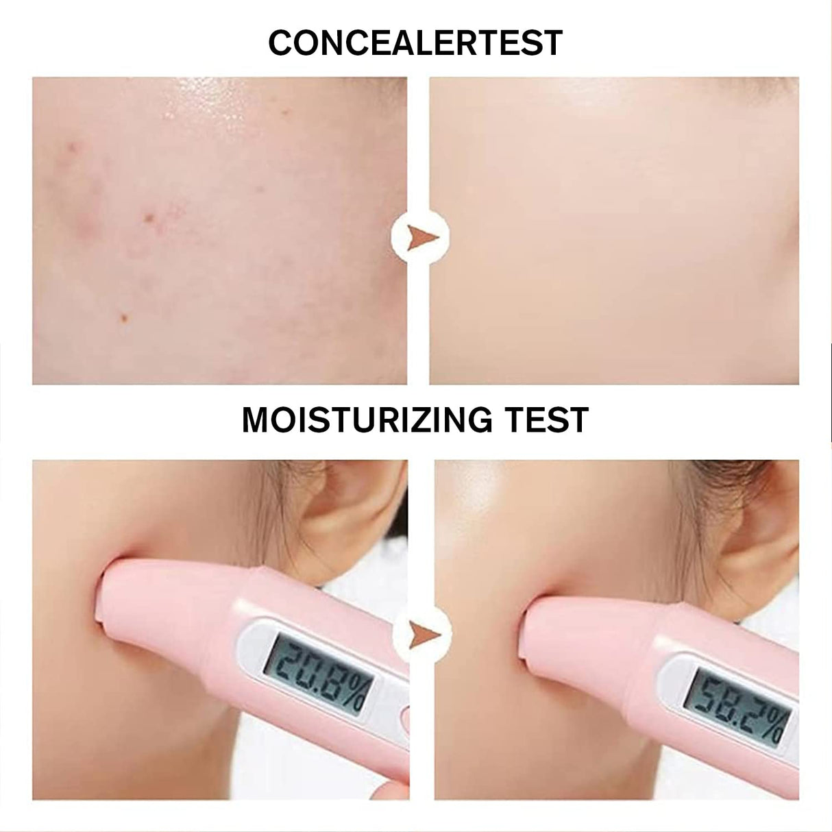 Cuidado Facial hidratante corrector impermeable de aceite