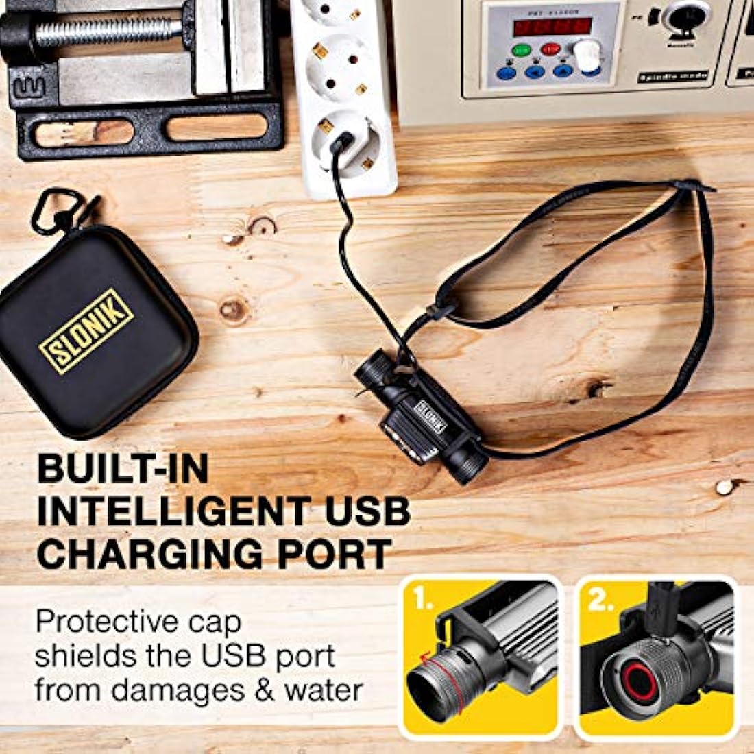 Linterna frontal recargable xtreame brillante LED faro