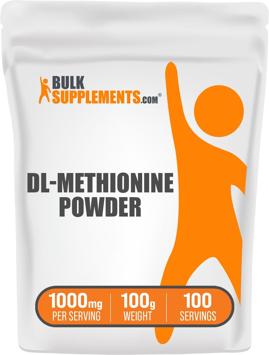 Suplemento BULKSUPPLEMENTS.COM DL-metionina en polvo 100 gr