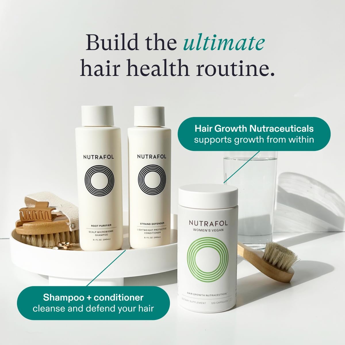 Suplementos veganos para el crecimiento del cabello para mujeres