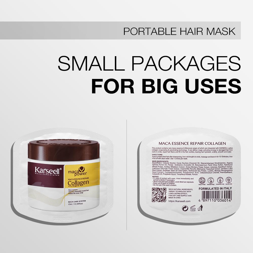 Tratamiento capilar con colágeno, aceite de argán, cabello seco