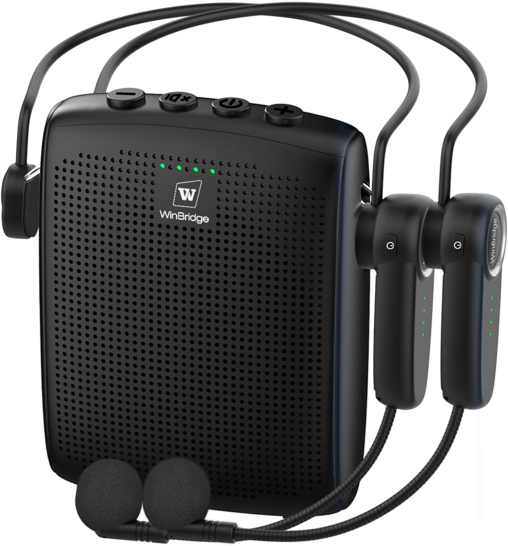 Amplificador de Voz Inalámbrico Mini con 2 Micrófonos Bluetooth