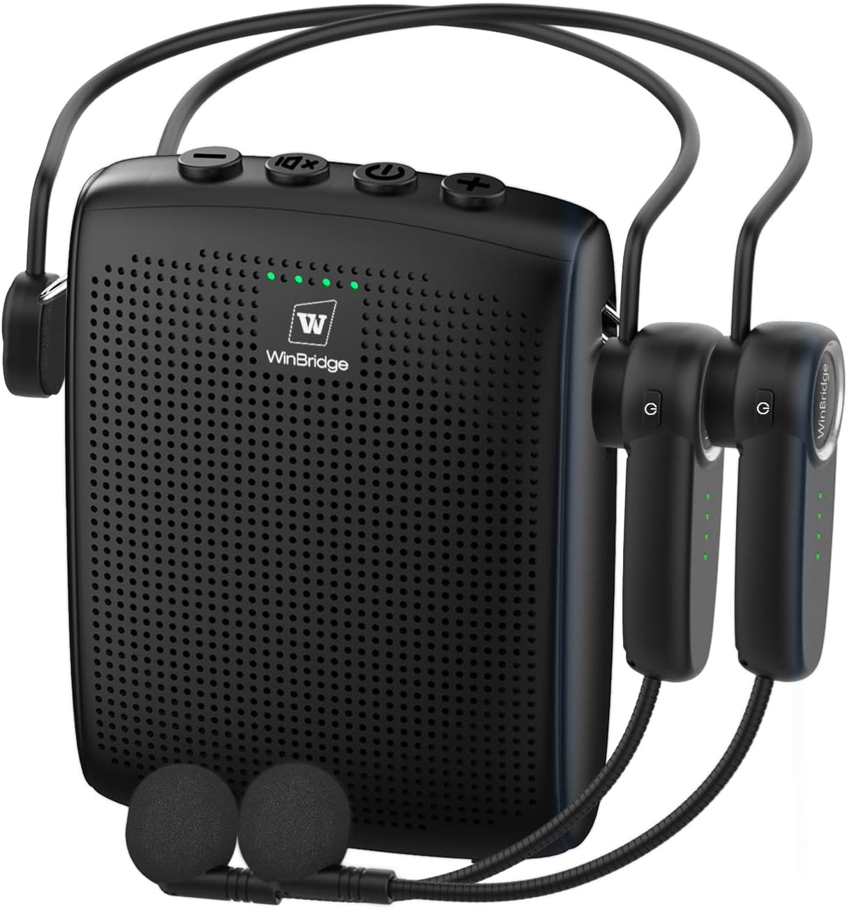 Amplificador de Voz Inalámbrico Mini con 2 Micrófonos Bluetooth