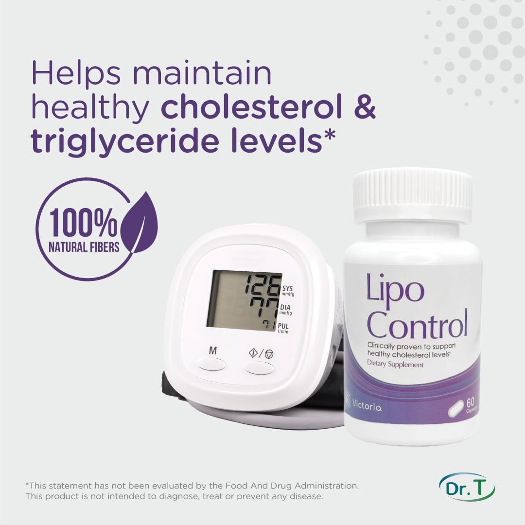 Suplemento Natural de Colesterol Dr. T - 60 Cápsulas