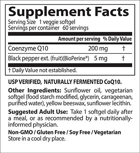 Doctor's Best High Absorption CoQ10 BioPerine, Vegetariano
