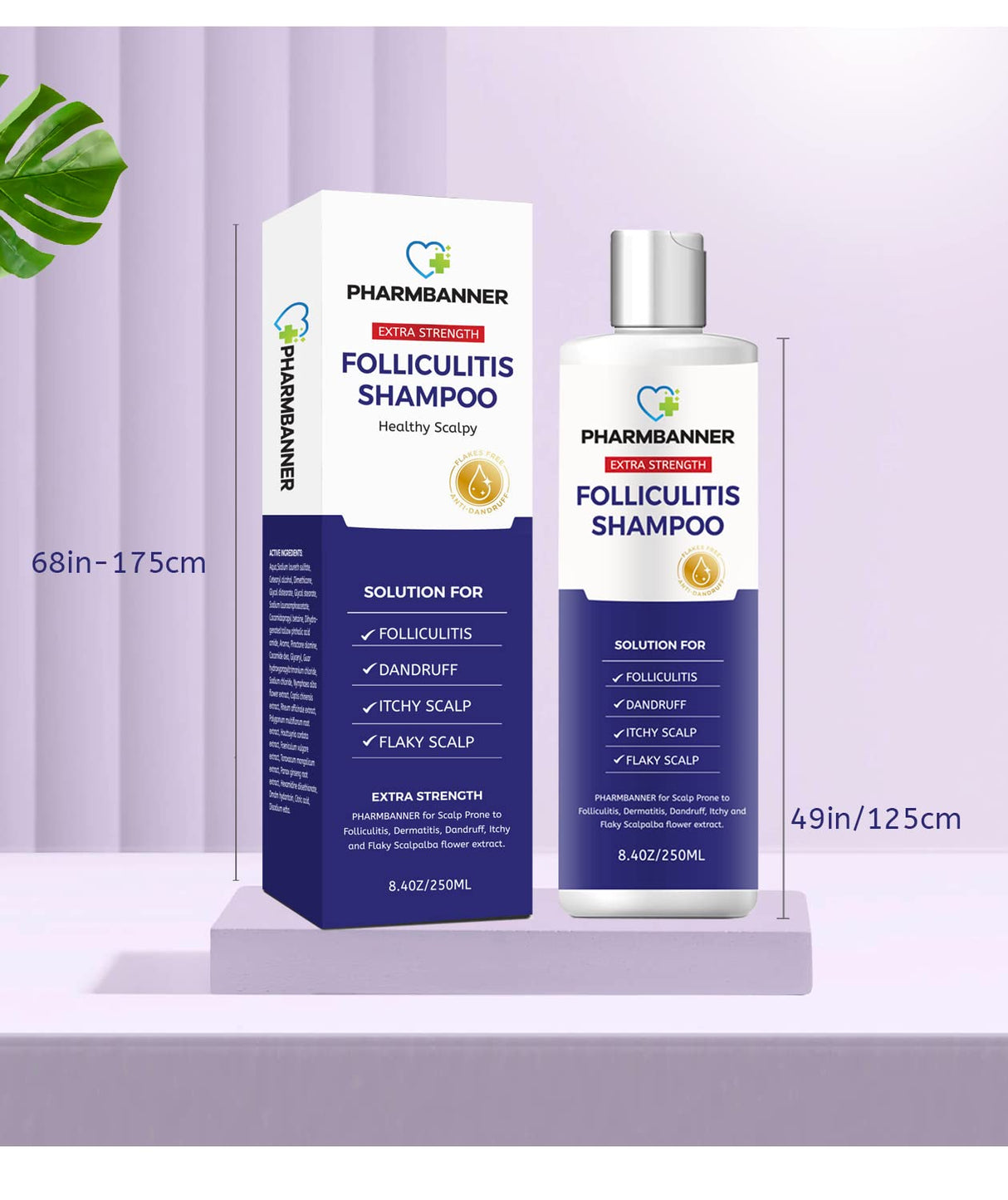 PHARMBANNER Foliculitis champú para dermatitis seborreica