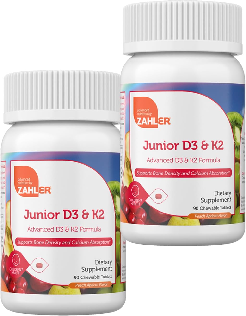 Suplemento Tabletas masticables Junior de vitamina D3 + K2