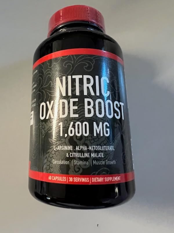 Suplemento potenciador de óxido nítrico, 1600 mg extra