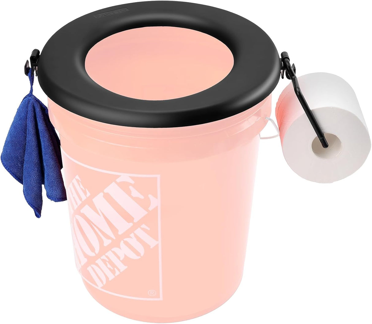 Asiento de inodoro portátil, para cubo de 5 gal, camping y viaje