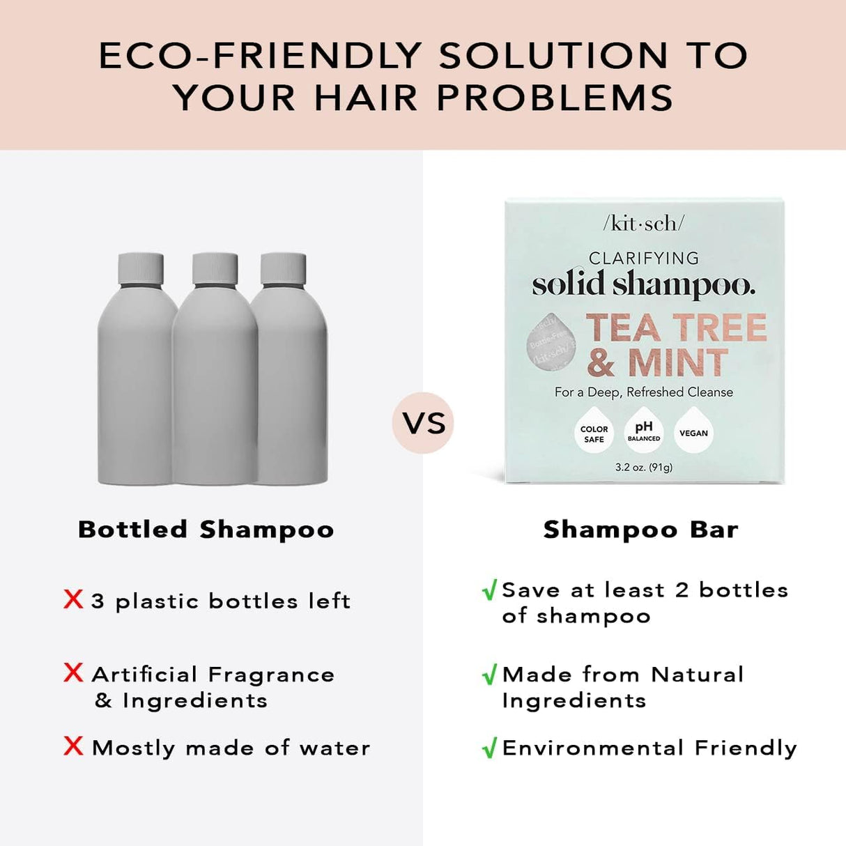 Champú anticaspa para hombres y mujeres sin plástico