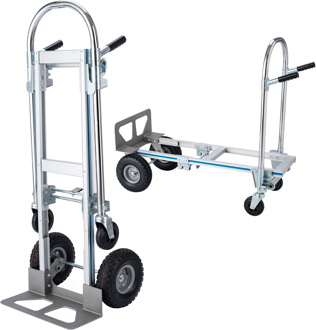 Carretilla de Aluminio 2 en 1 770lbs Capacidad Utility Cart