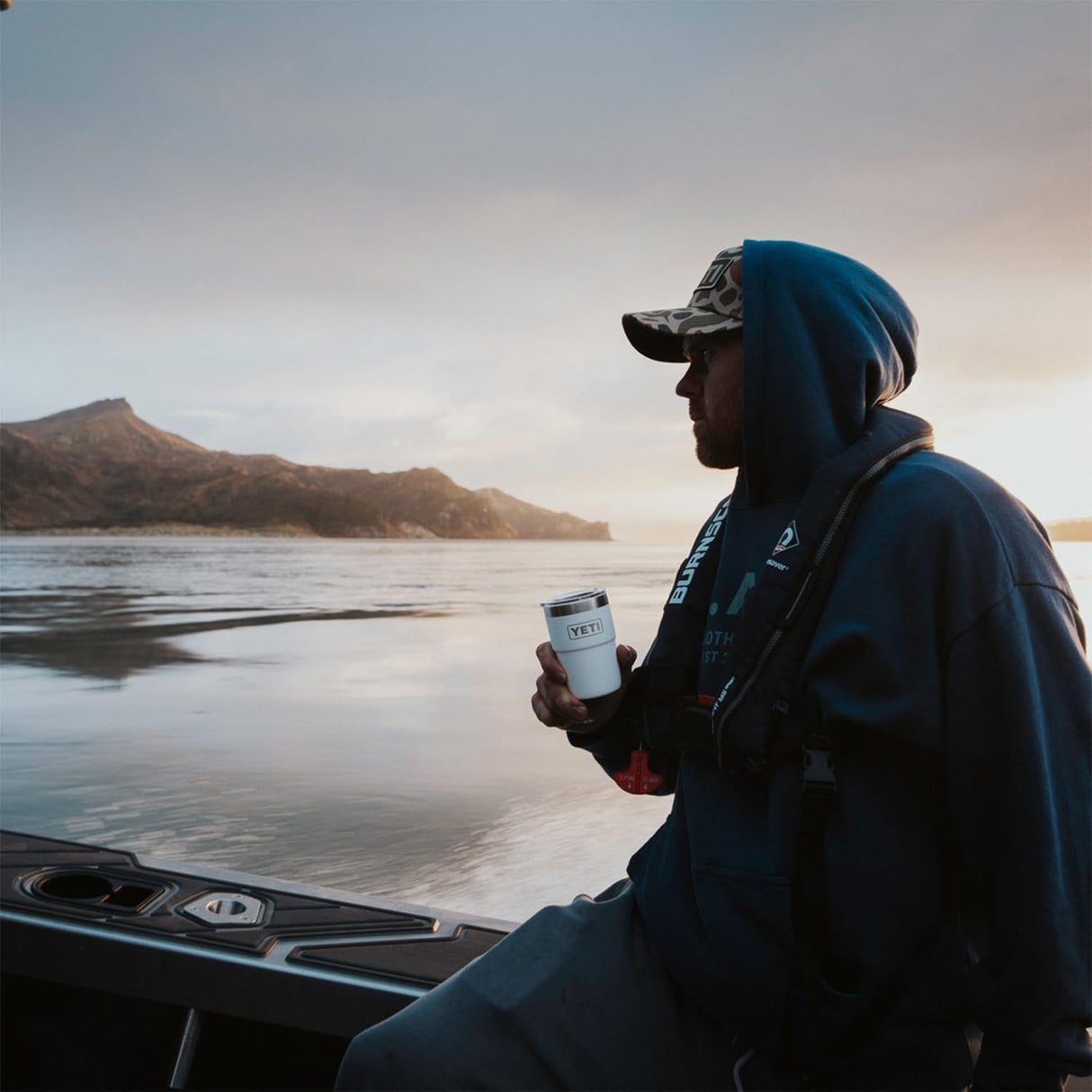 Taza apilable YETI de acero inoxidable, Rojo rescate