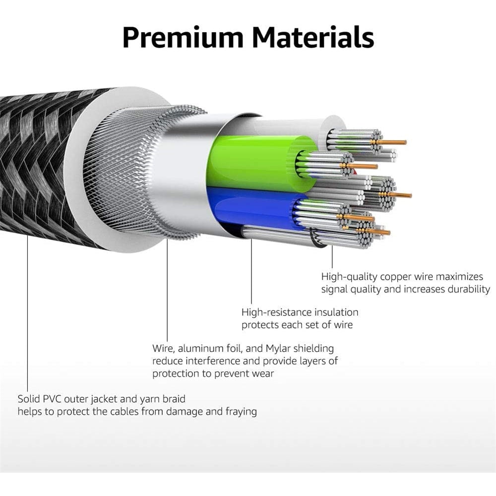 Cables de Datos Cable de carga nailon trenzado USB-C