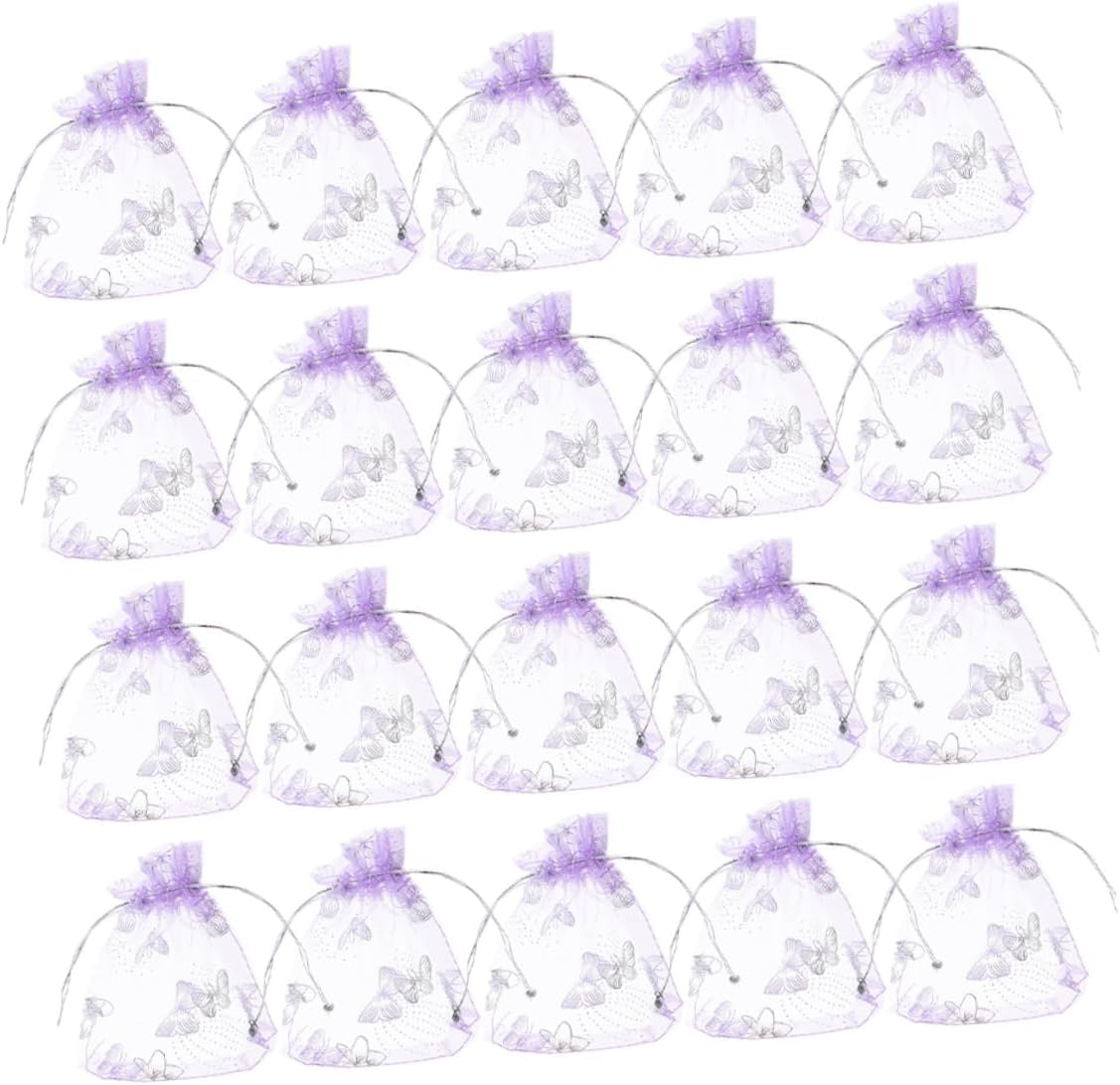 MOLUCKFU 50 piezas de organza bolsa de regalo bolsas de arena bolsas de regalo pequeñas bolsas de regalo mini bolsas de regalo bolsas de dulces bolsas de regalo con cordón bolsas de regalo bolsas de