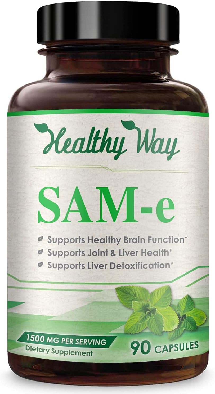 Suplemento Healthy Way SAM-e - S-adenosil metionina 1500 mg