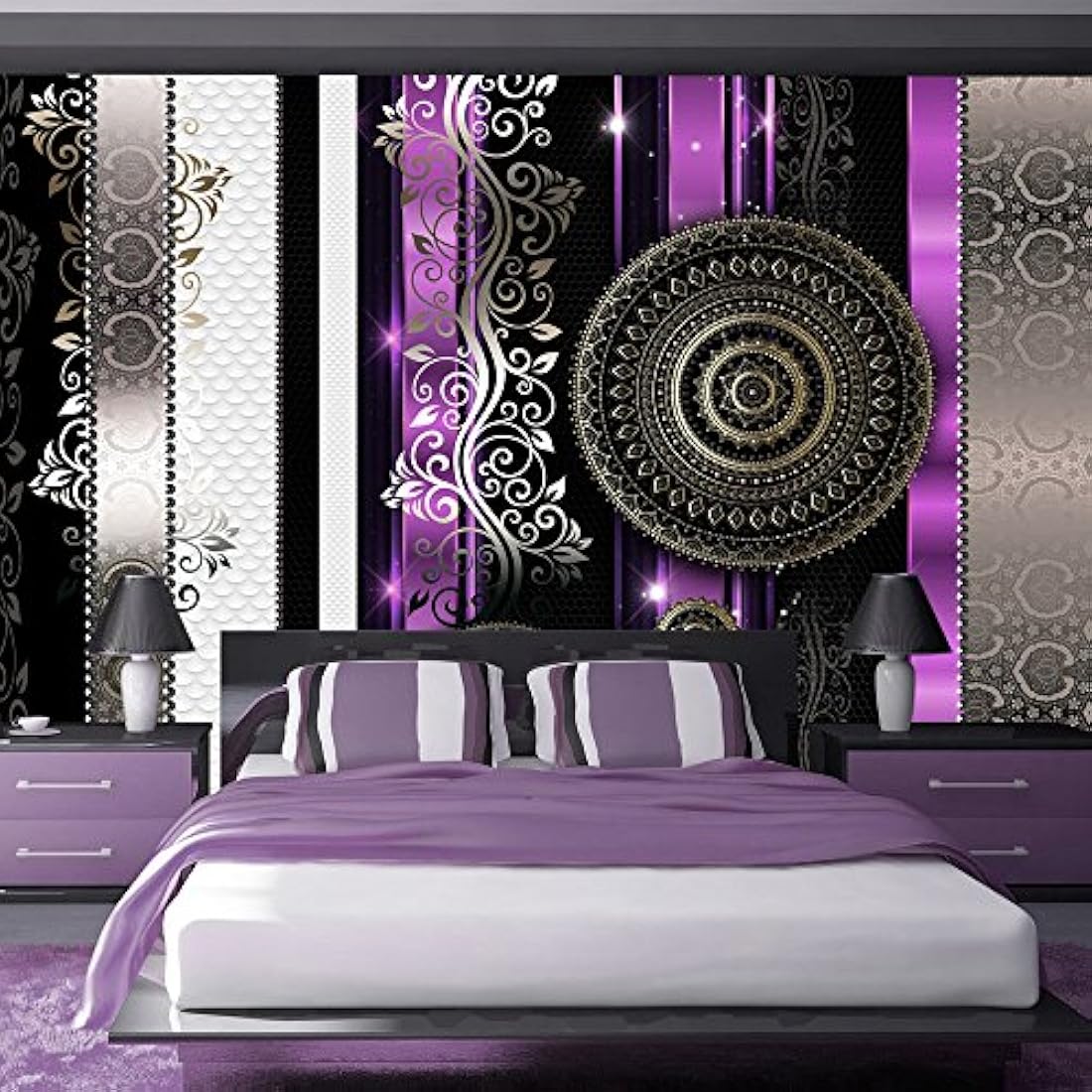 Mural de pared en tela no tejido tipo abstracto (46.5x32.7)